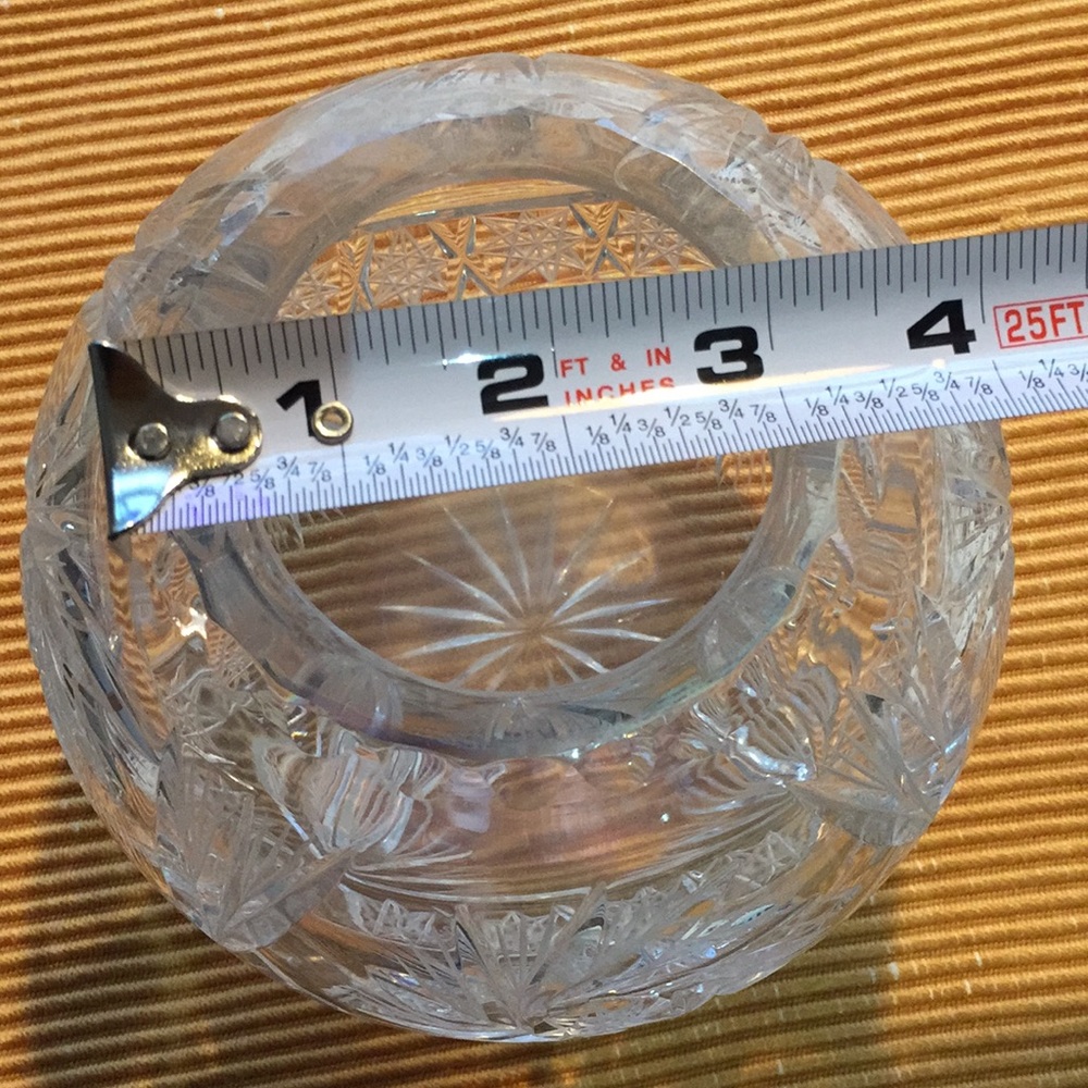 Crystal vase globe - Picture 4 of 4